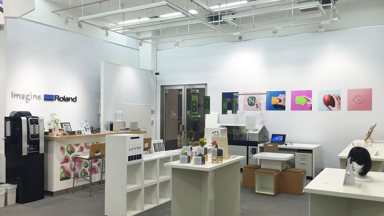 昭和女子大学プロジェクト展示会の様子