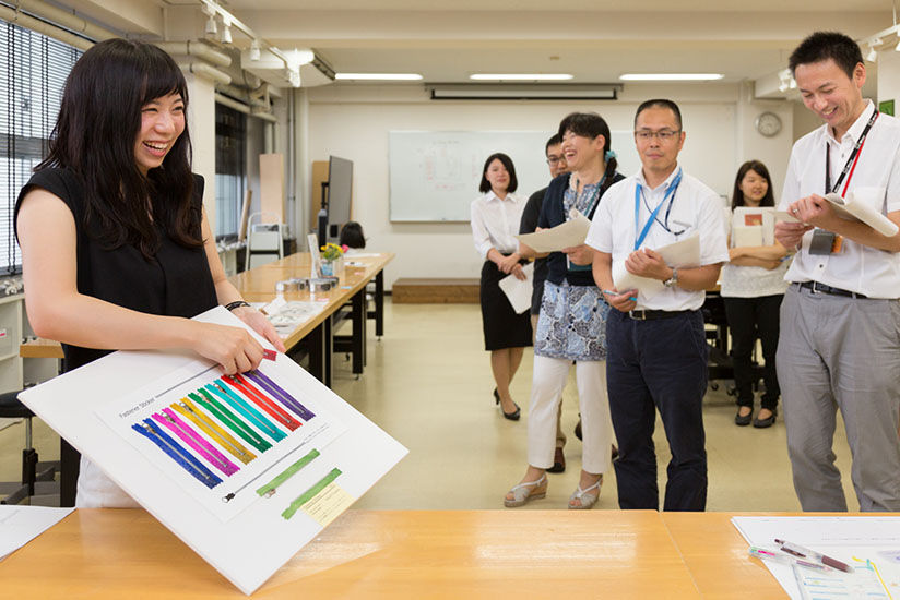 最終発表をする昭和女子大学生たち①
