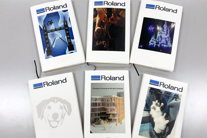 Customized notebooks made by the interns.