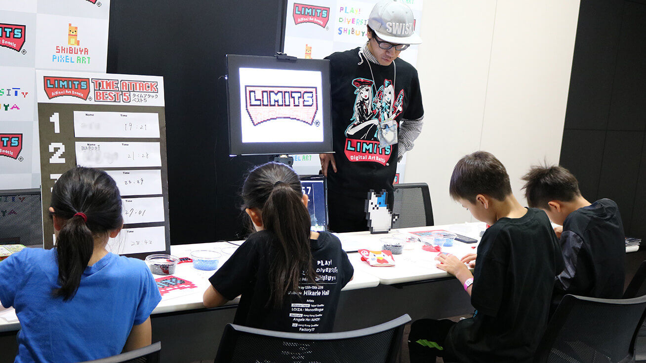 One of the creative booths at the venue.
