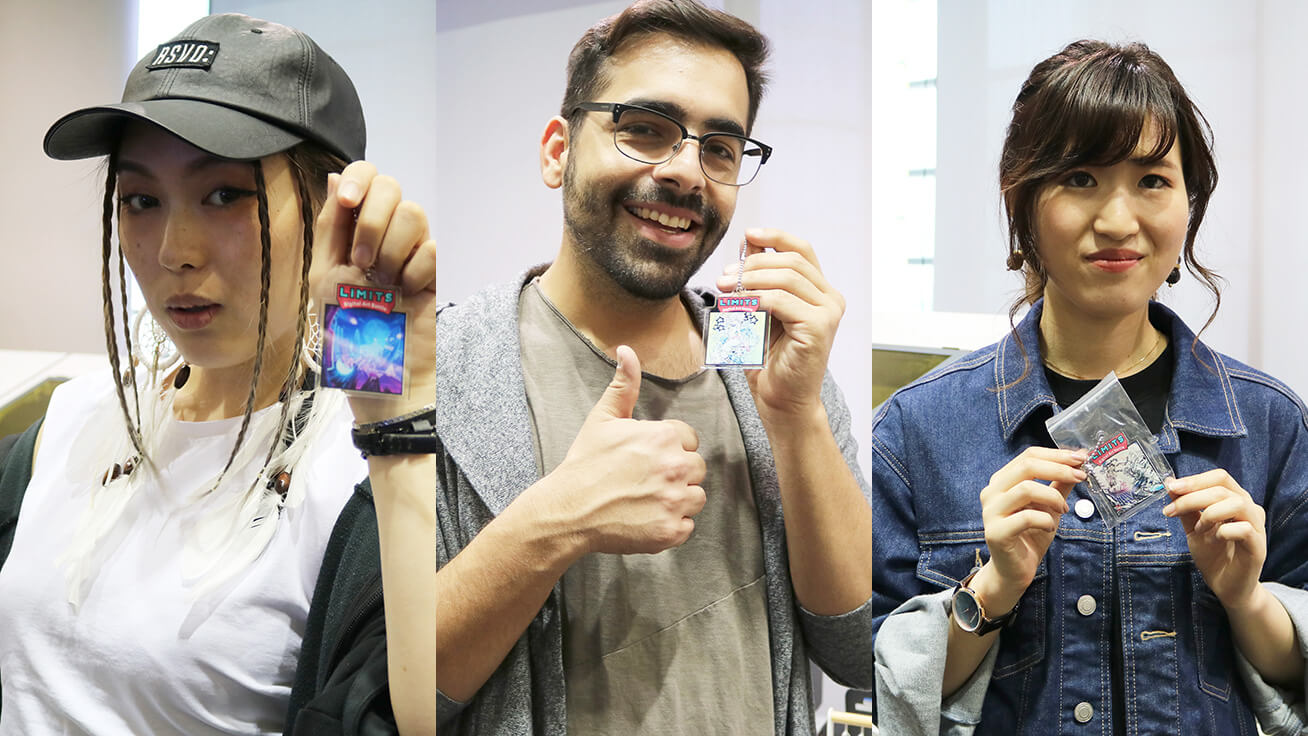 From left, Kathmi (Japan), REIQ (Venezuela) and AKI (Japan).