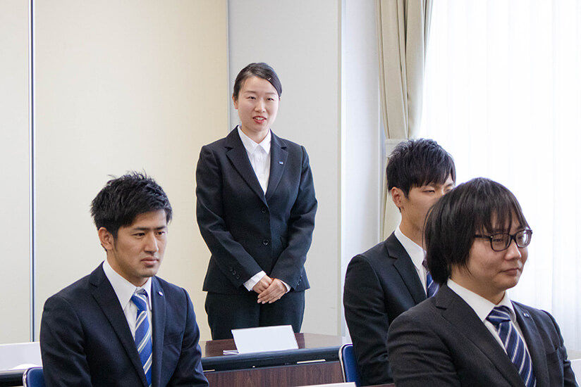 一人一人が入社の決意を語りました