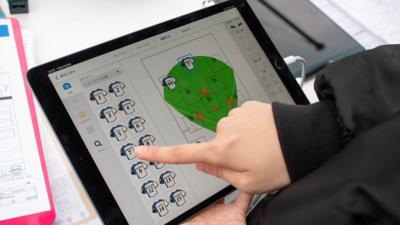 イベント会場でのコトづくりを支援するソフトウェア「cotodesign」。タブレットでのデザイン作成からプリントまでサポート