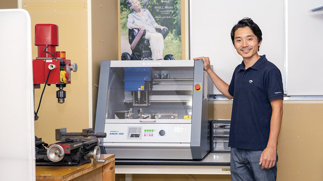 WHILLの車両開発部では試作品作りにMDX-50を活用