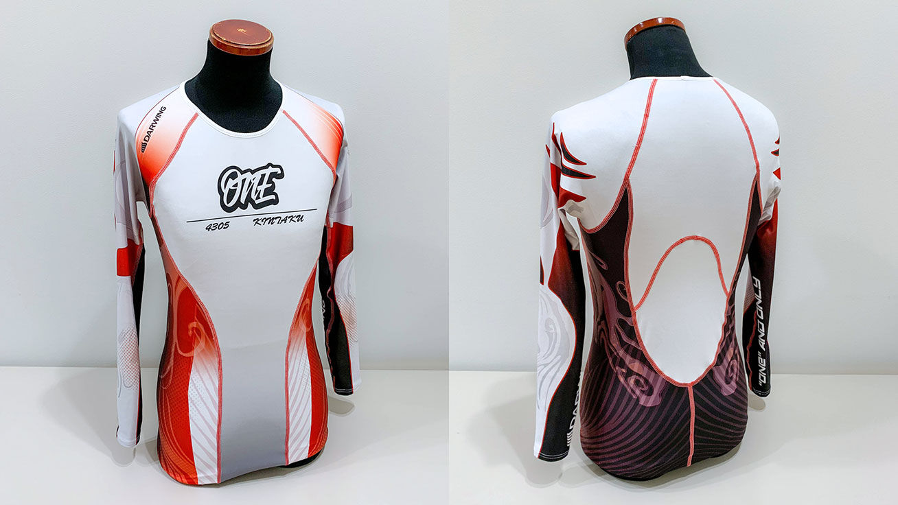 Customized sportswear for Kyotei boat racing.