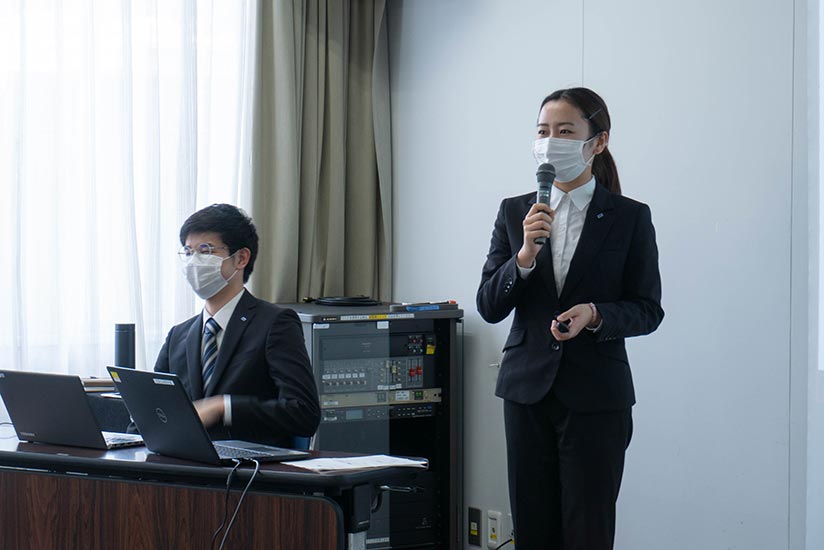 The presentations by new employees