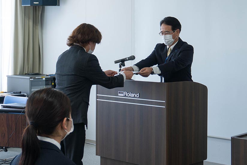 A ceremony where employees were handed appointment letters