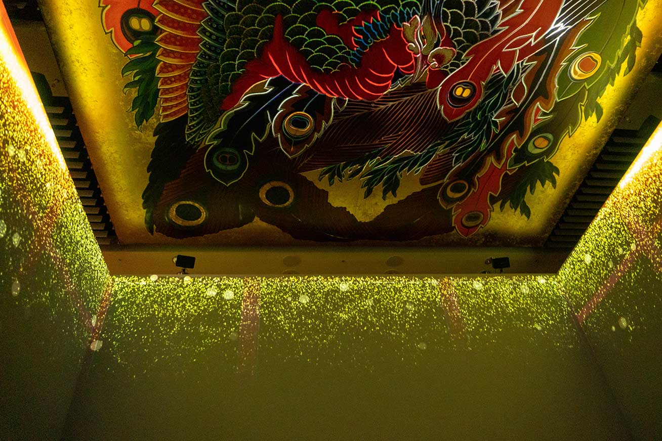 Reproduction of the original painting was made by using a UV printer.