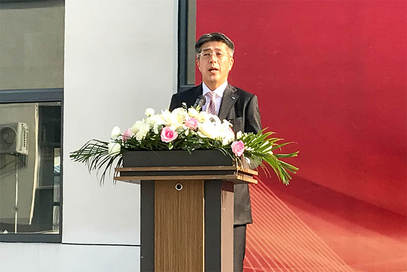 Bito greeting the guest at the opening ceremony