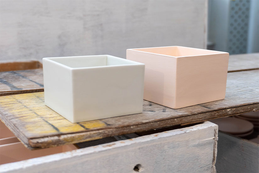 Items after bisque firing and glost firing