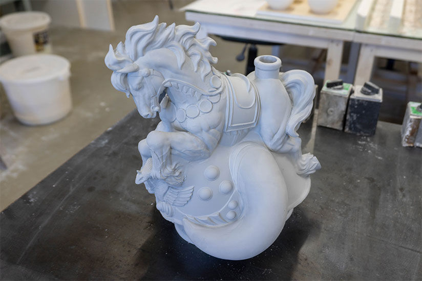 Decanter before applying the finishing touches