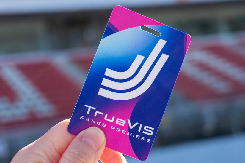 Visitor ID cards printed on-demand with a UV printer