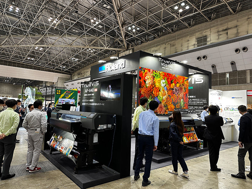 Roland DG's exhibit booth