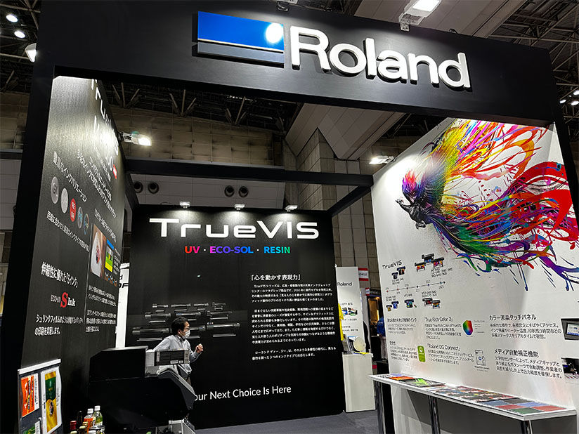 Roland DG's exhibit booth
