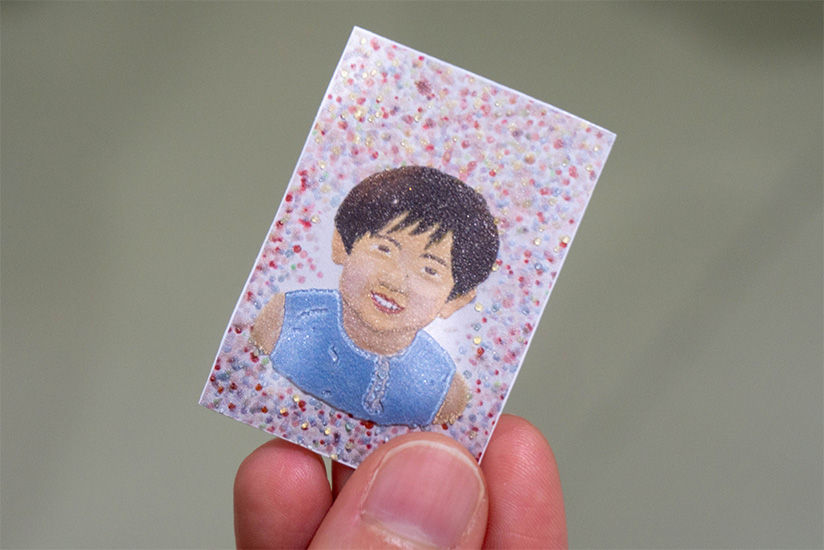 Prototyping miniature 3D prints using a UV printer.