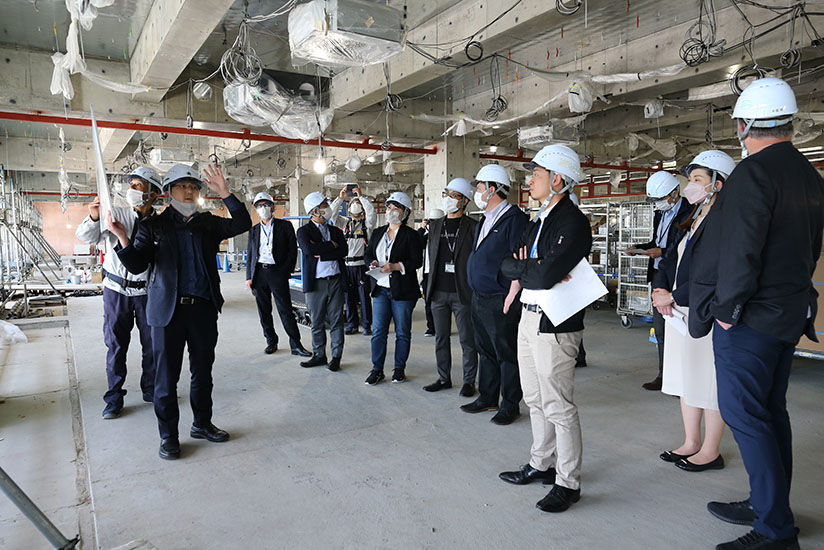 工事の進捗状況の説明