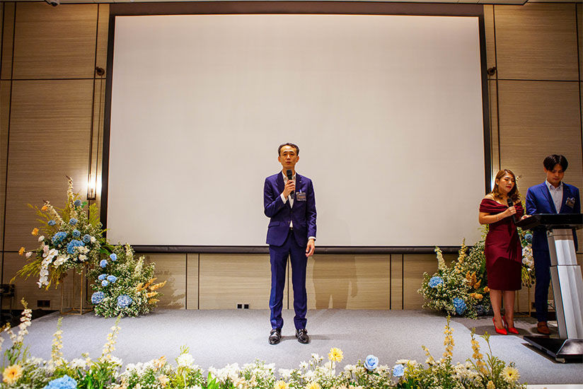 Opening remarks were made by Executive Officer Kurata, former Thai factory manager.