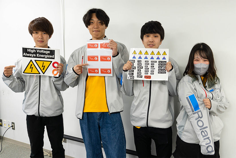 The members of Shizuoka University Motors club