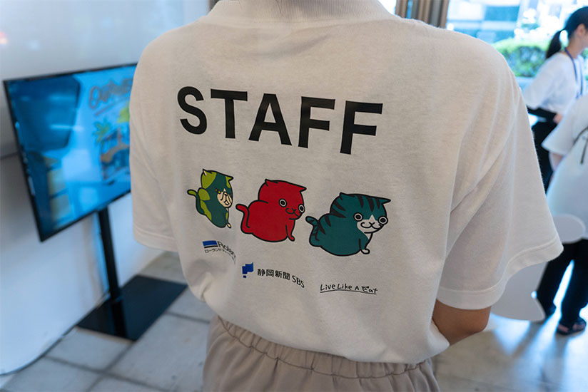 Staff T-shirts printed with the BN-20D Direct-To-Film (DTF transfer) inkjet printer