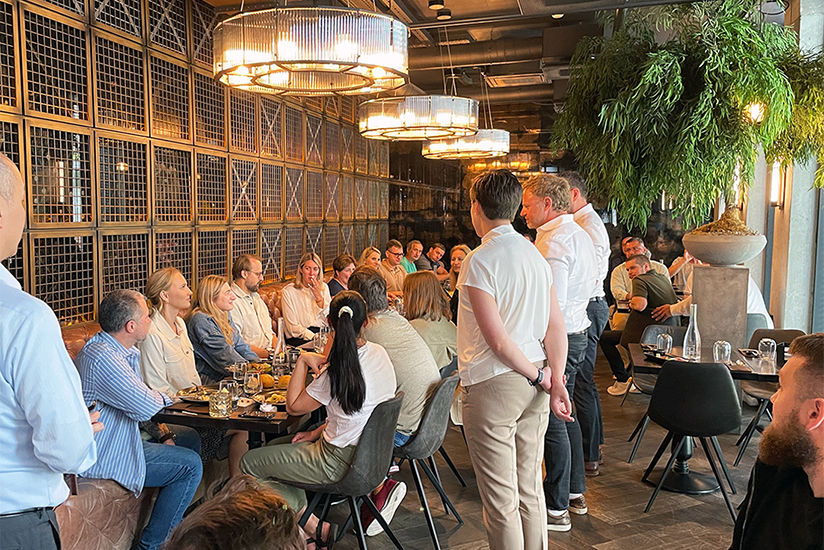 イベント後の昼食の様子
