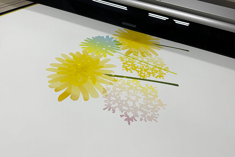 Direct UV printing on ethical leather