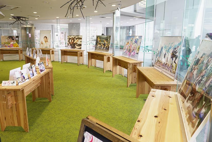 The photo exhibition venue at Hamamachi Plus