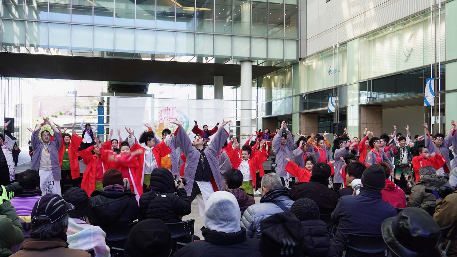 Dancers performing Yosakoi dance