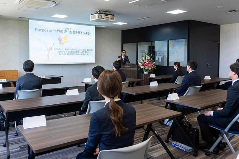 社長のプレゼンテーション