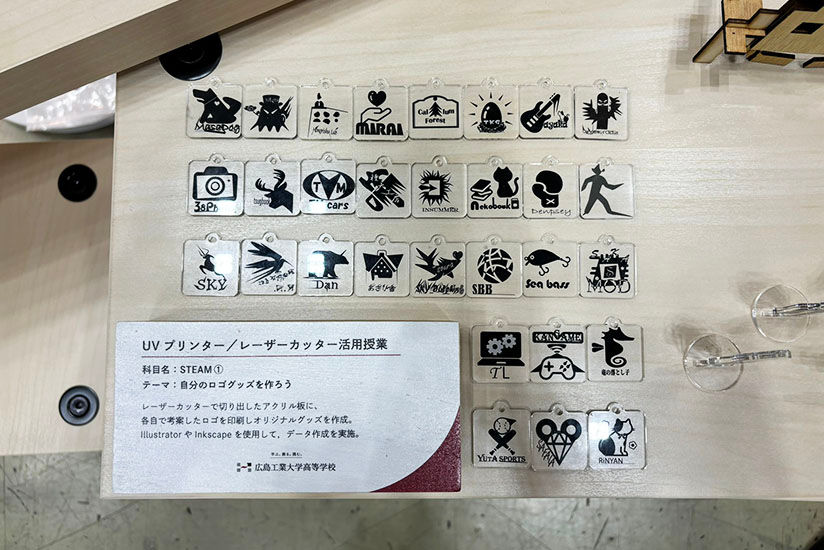 学生が制作したロゴグッズ