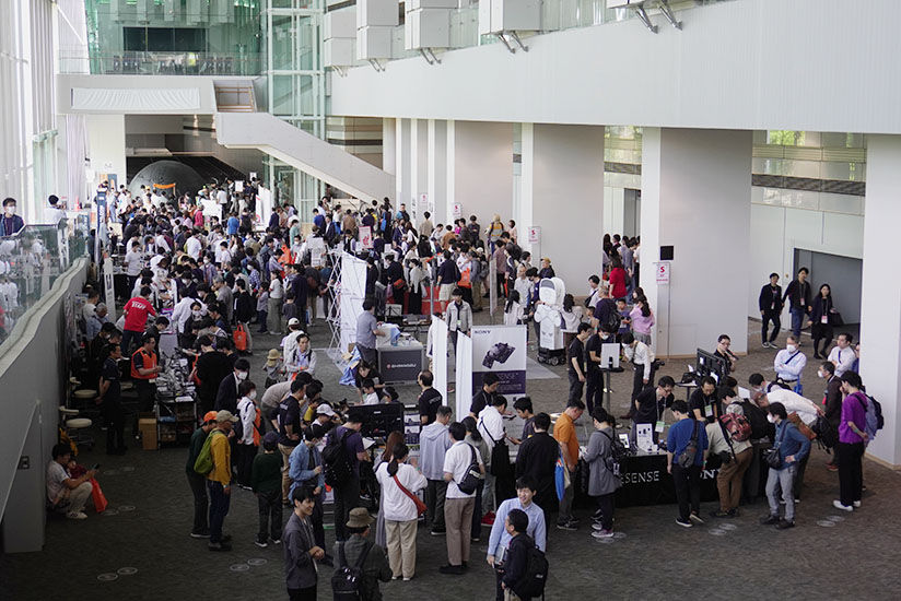 A bustling venue filled with excitement
