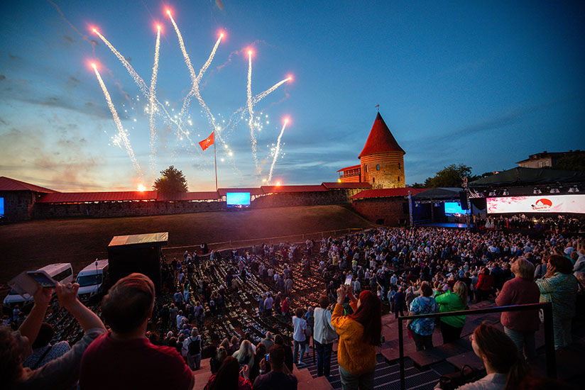 Fireworks at the festival finale