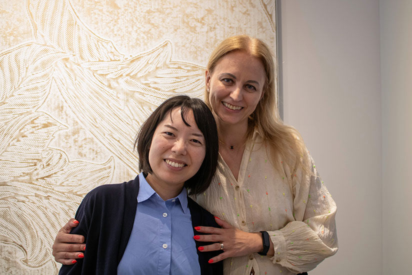 The author with DG DIMENSE staff