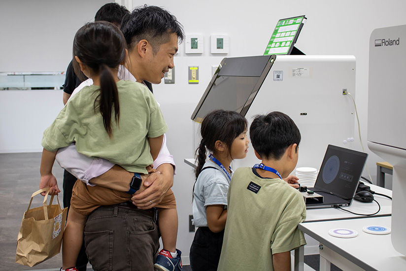 幾何学グラフィックの印刷体験