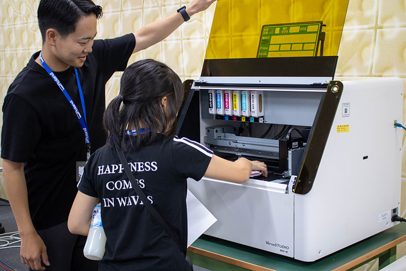 Printing a coaster with the BD-8