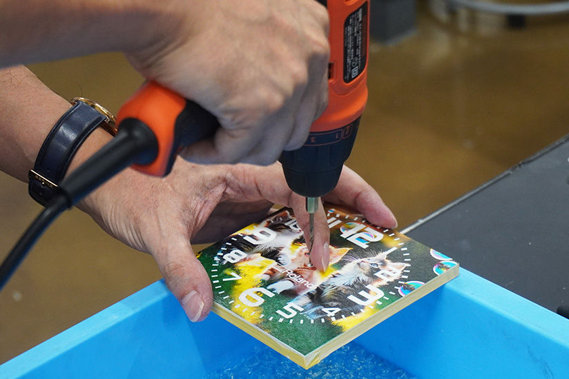 Drilling a hole