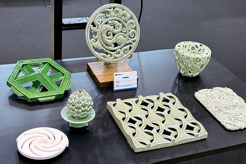 Samples created with the powder 3D printer