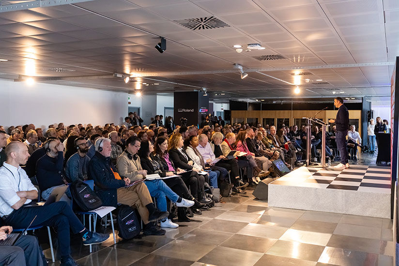 A packed event venue