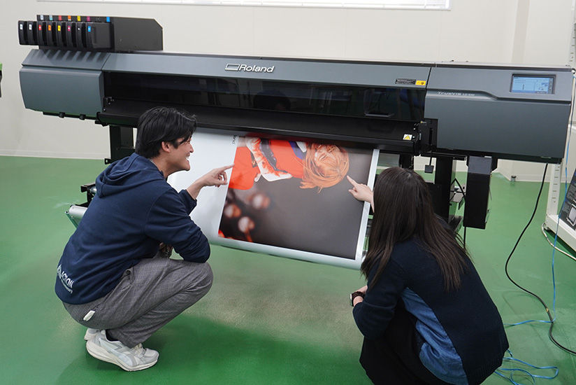 Printing of the photo exhibition pieces