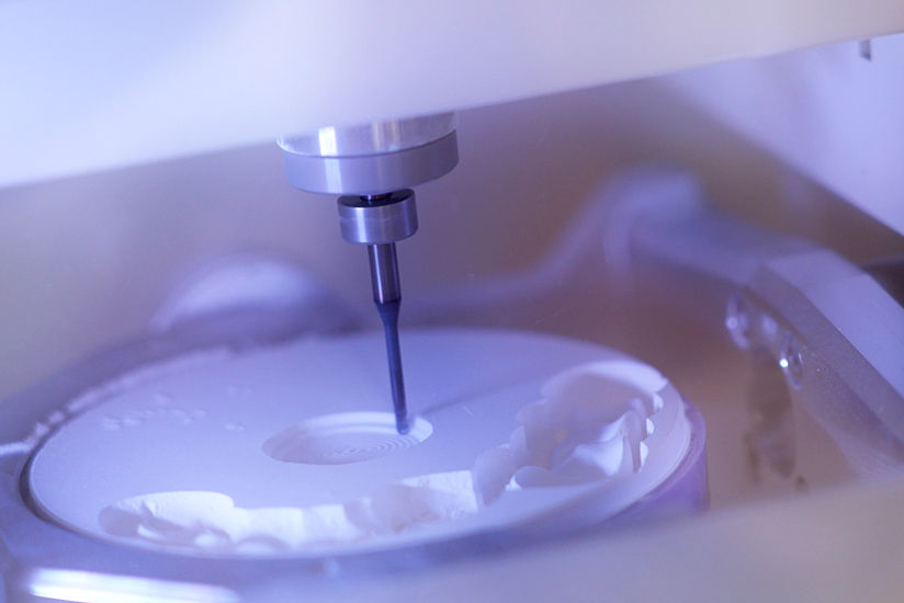 Live demonstration of dental milling machines