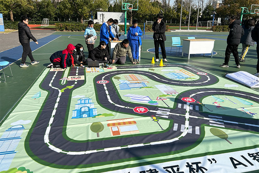 Racing on a printed course