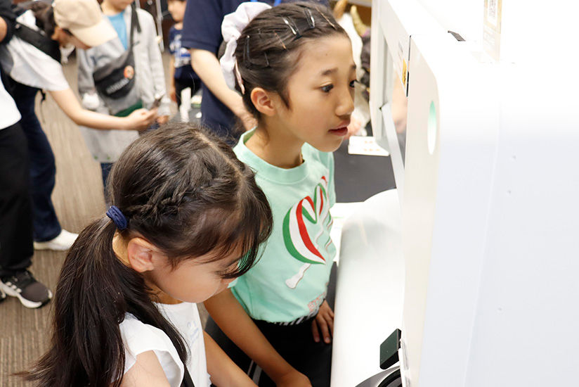 Watching stickers printing