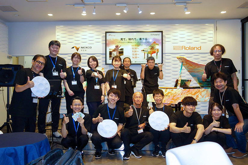 Group photo with all staff members