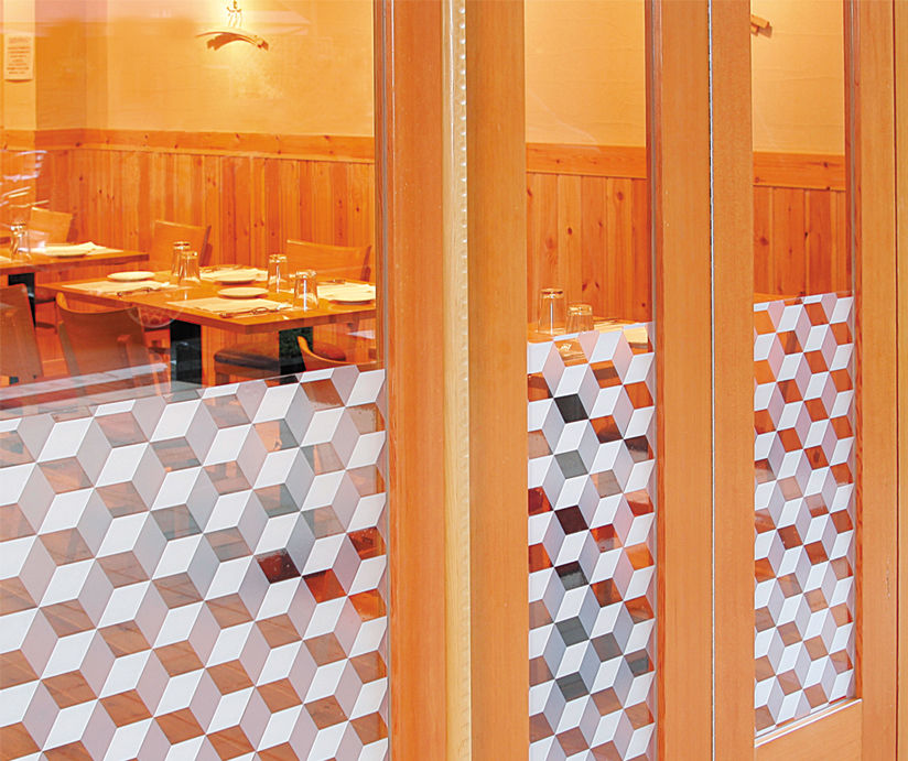 ガラス装飾の例