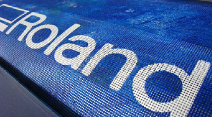 さまざまなメッシュ素材への印刷に対応