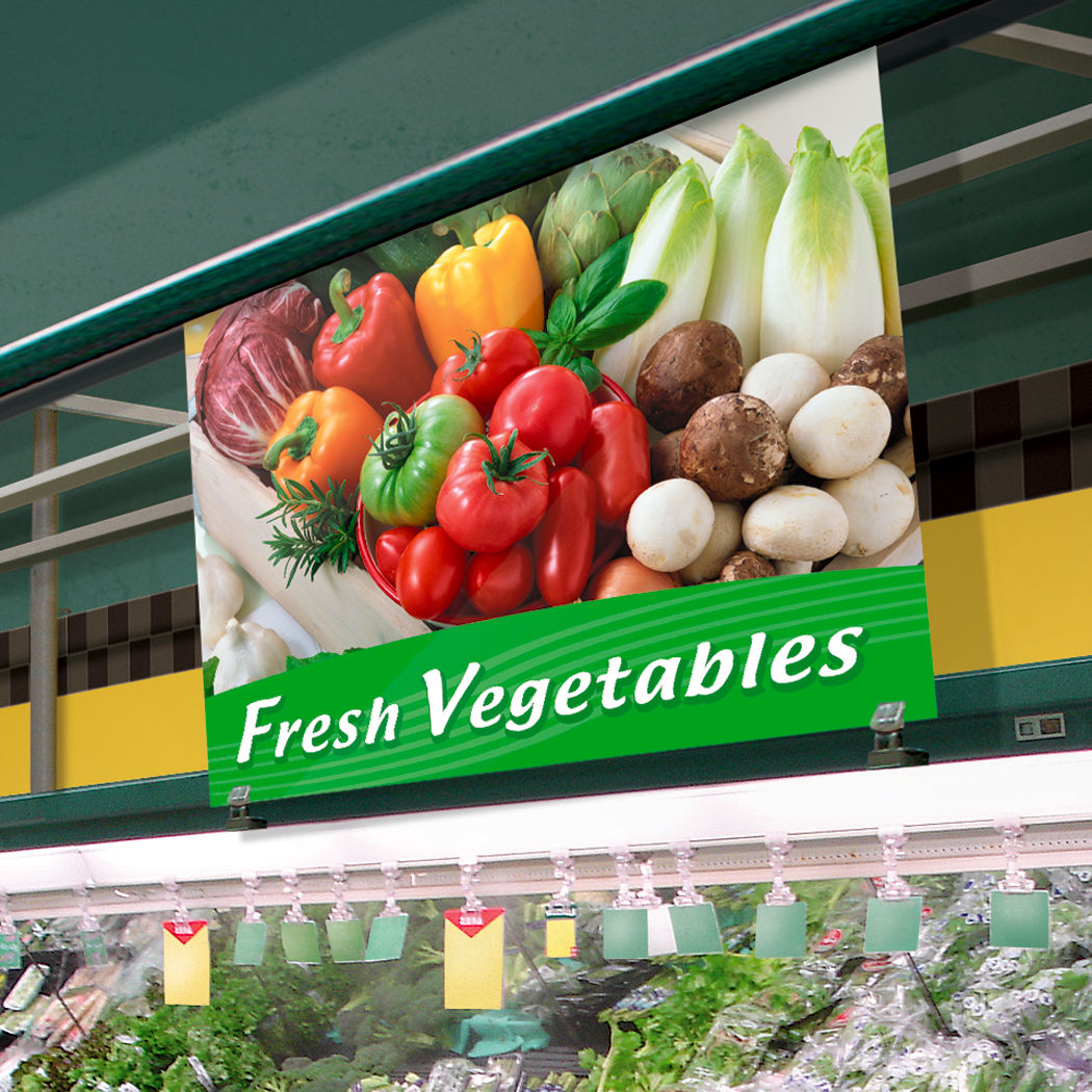 生鮮食品コーナーのパネル