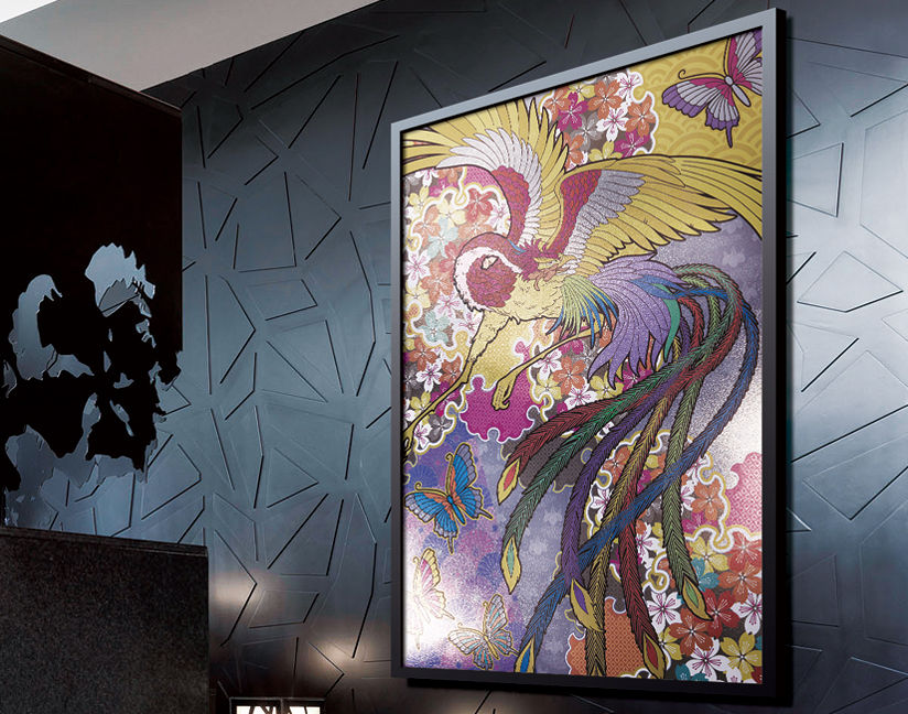 アート作品の出力も絢爛豪華なイメージで