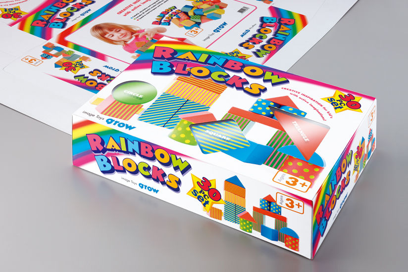 Contour cut and creased packaging prototype