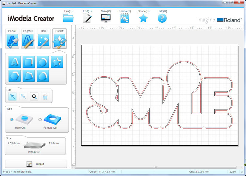 iModela Creators操作画面