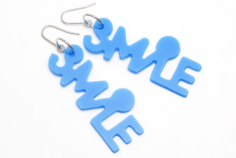 Letter-shapped earrings