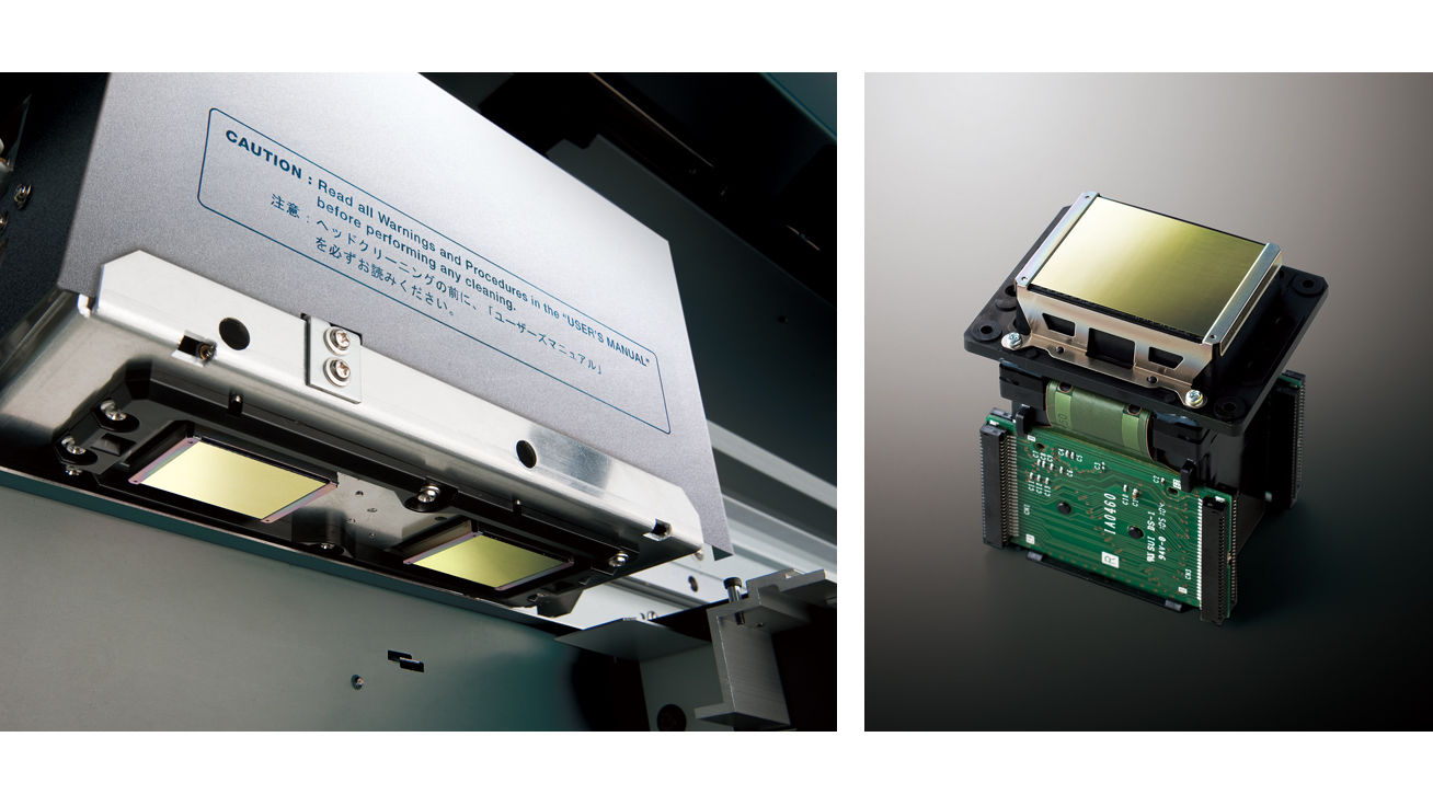 画質を追求した最新プリントヘッドを2基搭載